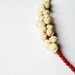 minimal organic handsculpted necklace nO 202 ''retro flowers between corals''