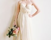 Triple Silk Flower Sash, Headband, Bridal Sash, Rhinestone Headband, Suzette