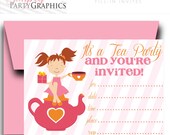 Fill In Tea Party Invitation Instant Download