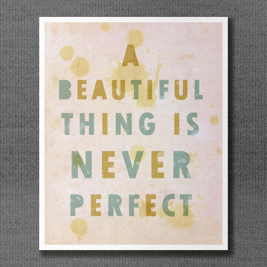 A Beautiful Thing 11x14 / Typographic Print, Digital Giclee, Typography, Bathroom Decor, Inspirational, Quotes, Neutral Decor, Art Poster