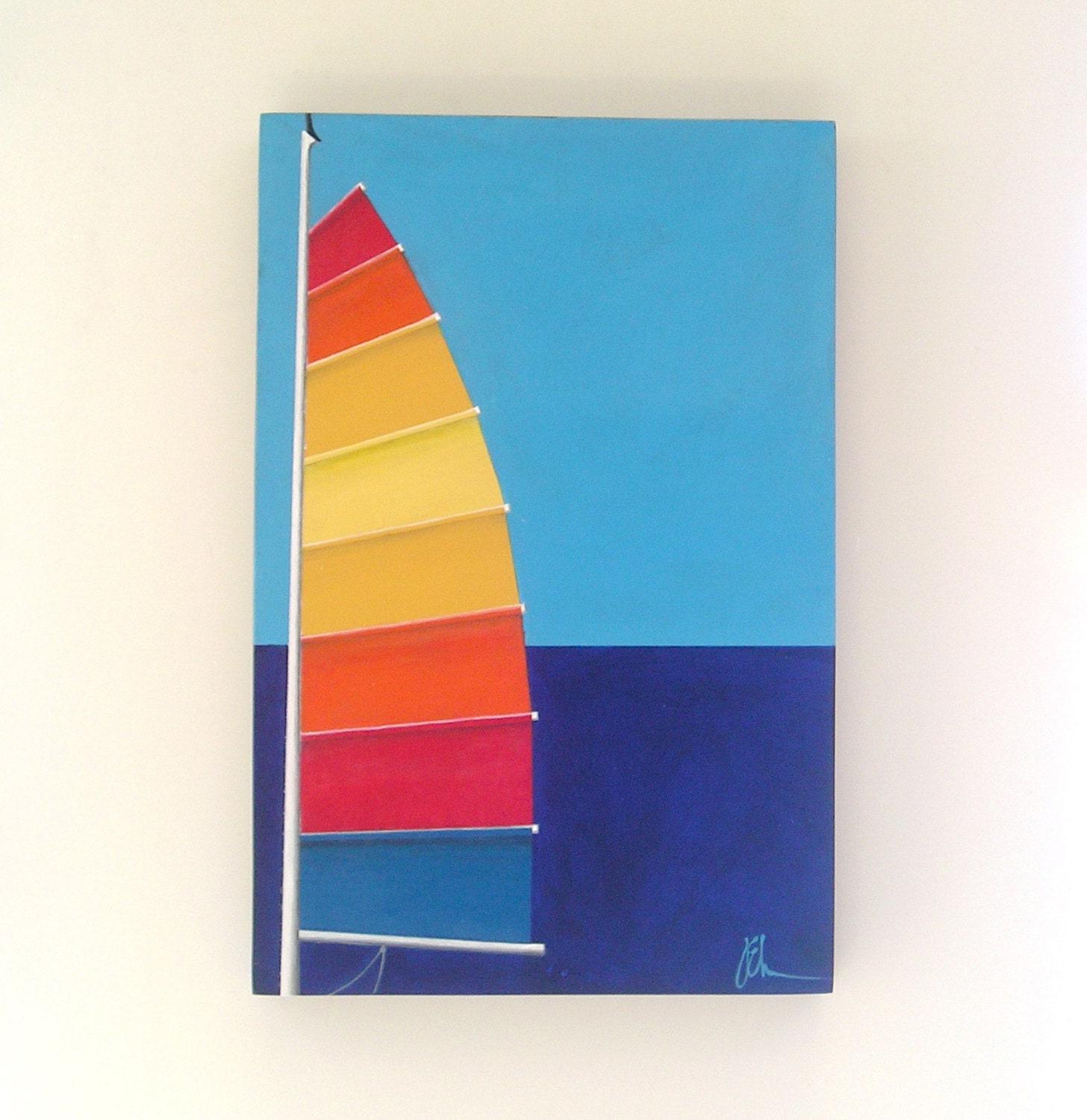 SUMMER BREEZE Original Painting by Jack Schaar 12x18 Acrylic Home Decor