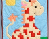 Giraffe baby quilt top pattern (3 Sizes) - PDF