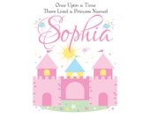Personalized Kids, Wall Art, Girls, Kids Wall Art, Personalized Childrens, Art for Nursery, Baby Name Print, Princess Name, 8x10