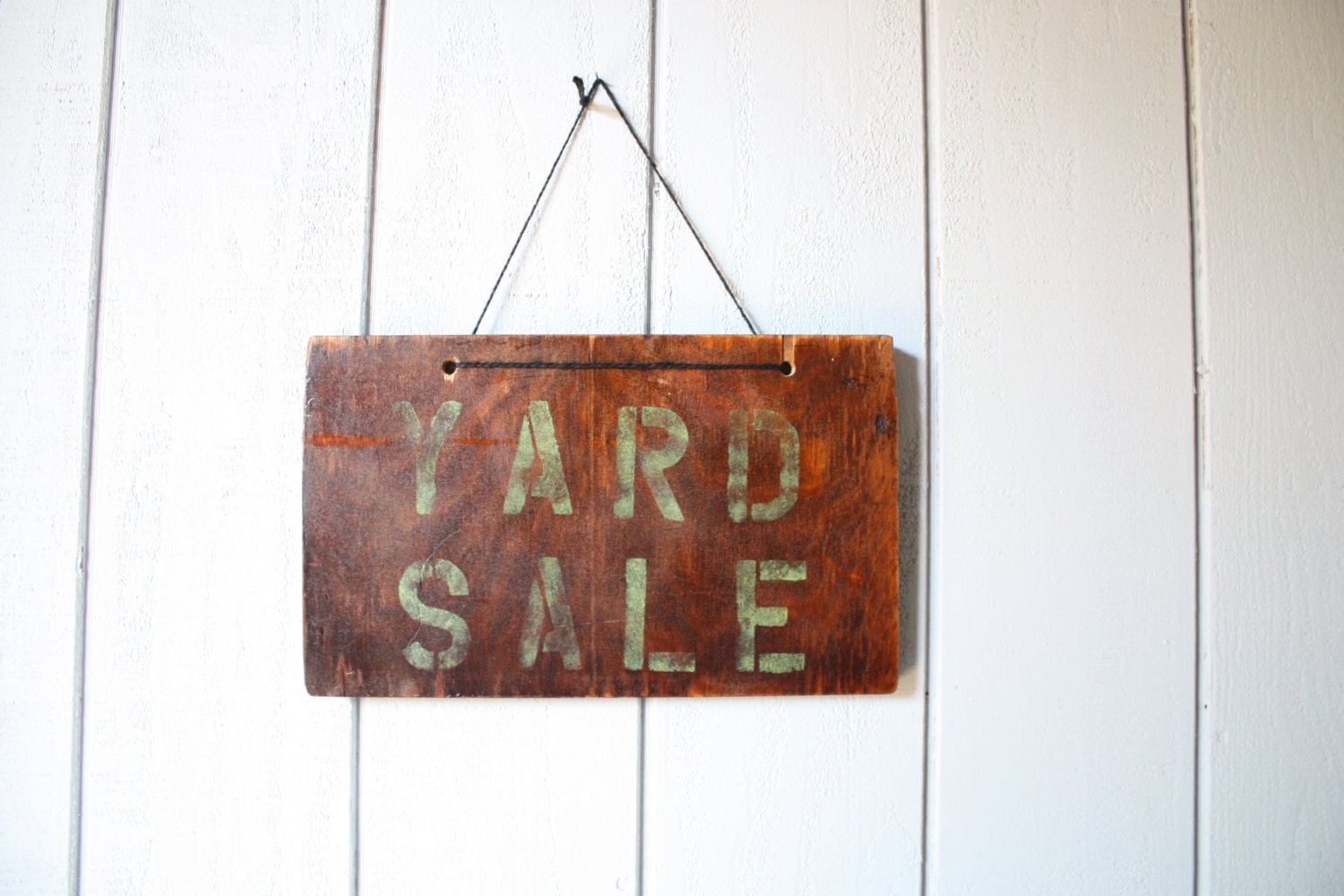 Wood Yard Sale Sign // Handmade