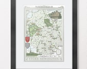 Stoke Newington (London N16) illustrated map print 13 x 19"