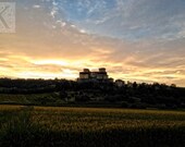 Torrechiara - Signed photo 4 x 6 - castle landscape italy green sunset summer orange blue fable fairy tales ancient  stone