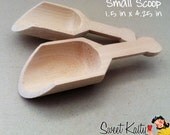 3 SMALL Wood Scoops - Candy Buffet Scoops - Perfect for Sprinkles, Small Candy and Toppings - 4.25 in Il_170x135