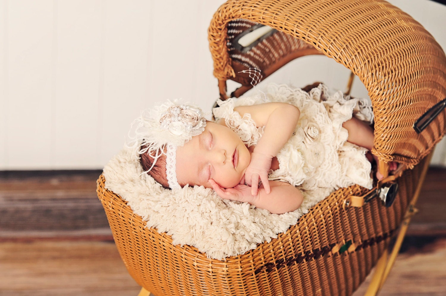 Gracie Elizabeth Newborn Headband by London Raquel