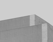8x10 - The Silence No.1 - Modern Abstract Art Print, Urban Street Photography, Black and White Gray Minimalist Decor