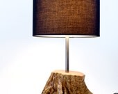 Tree Trunk Lamp // Reclaimed Wood Lighting // Driftwood // Rustic Chic
