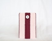 Credit Card Holder. Pink, maroon. ID Card Wallet. Credit Card Case. Romantic Spring Cozy. Eco-Friendly