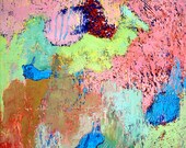 Be Thine Own Muse, 8x8 PRINT, giclee of psychedelic abstract painting, abstract expressionism, bright wall art, surreal painting
