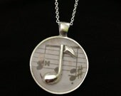 Music Note Pendant Necklace