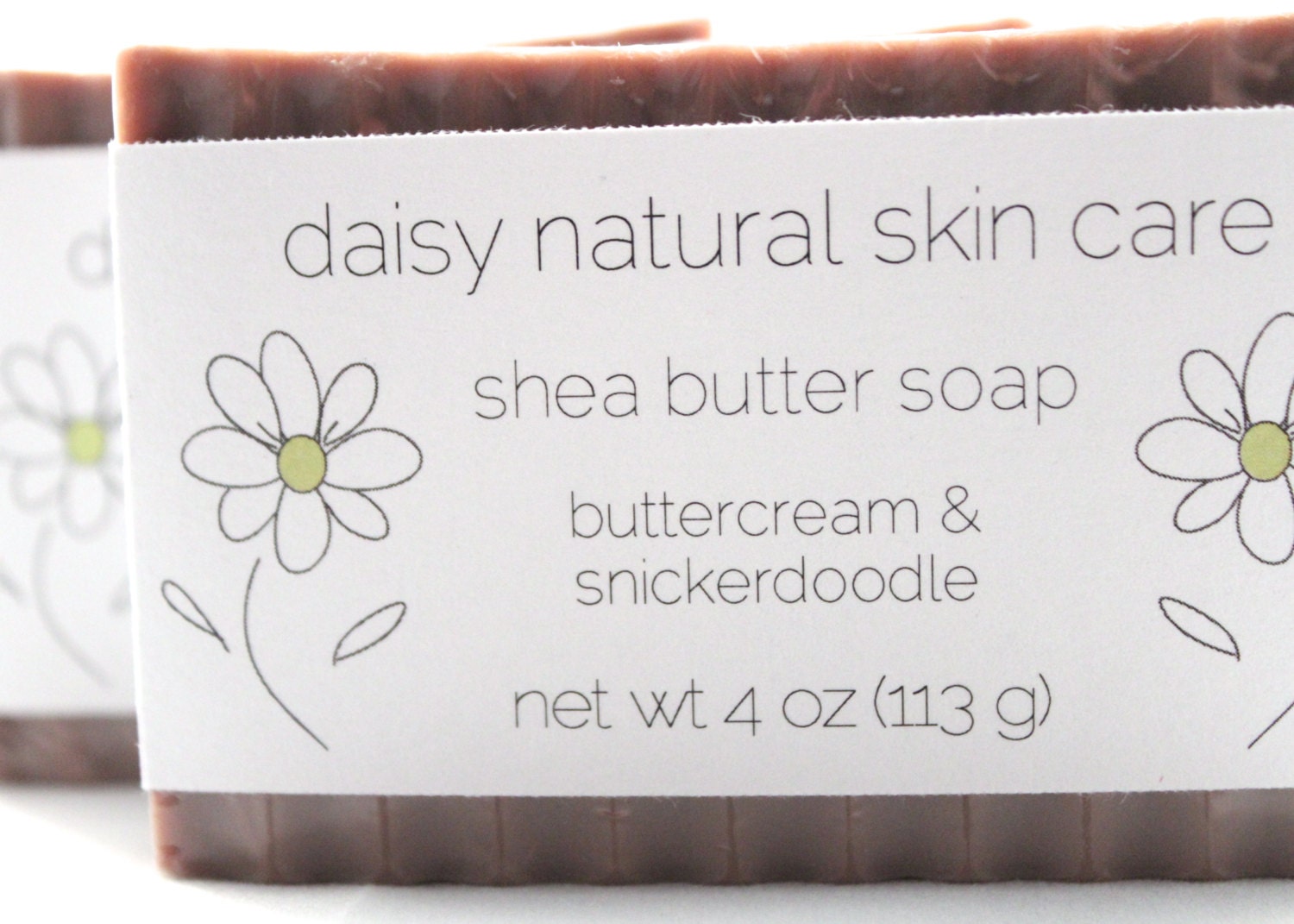 Shea Butter Soap, Buttercream & Snickerdoodle, One Bar, 4 oz. - handmade, natural, vegan