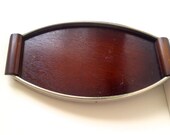 Vintage Art Deco Style Mid Century Wood Serving Tray Vanity Tray Retro Design 50s 60s Europe