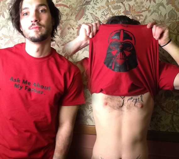 Darth Vader Flip Up Shirt.  Red