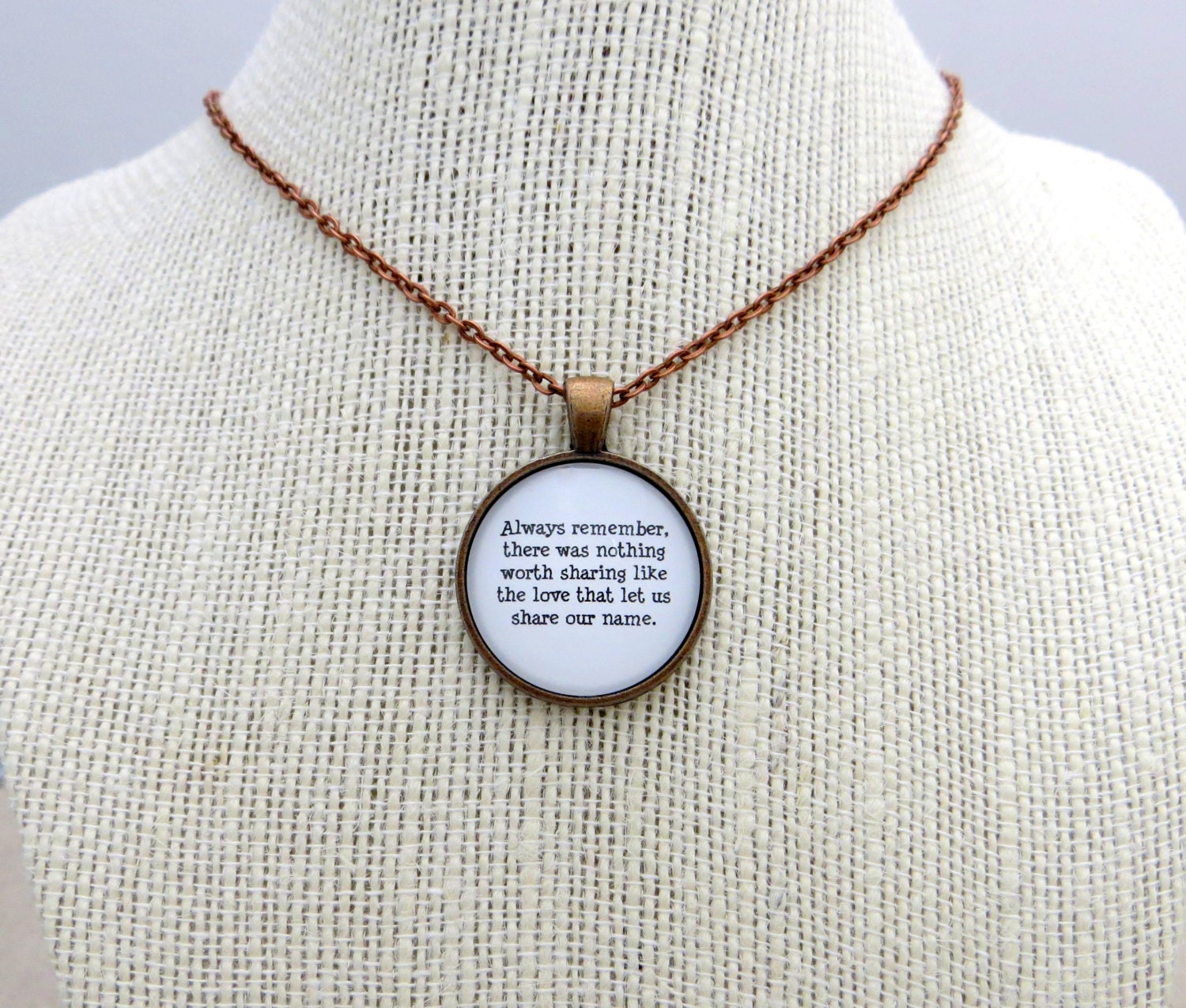 Avett Brothers - Murder In The City Inspired Lyrical Quote Pendant Necklace