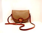 Dooney and Bourke Cavalry Bag // Taupe and British Tan