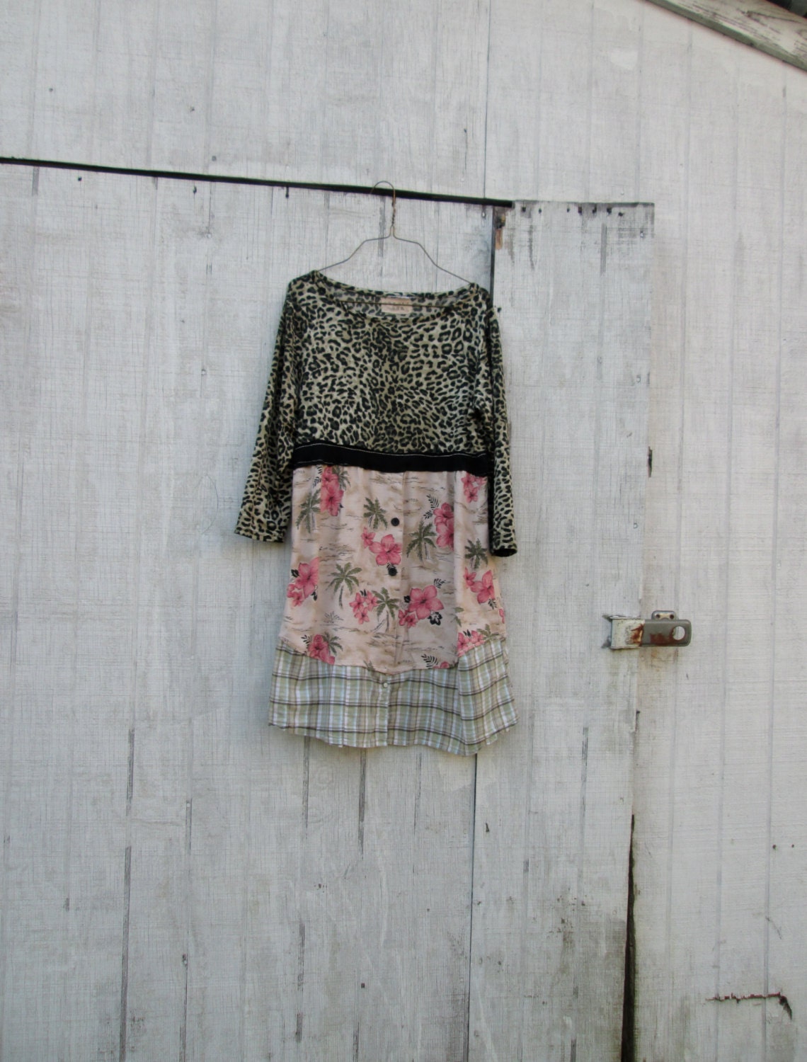 xsmall - medium ucycled clothing / Day Dress / Baby Doll / Funky Dress / Eco Dress / Tattered Artsy Dress / Upcycled Clothing by CreoleSha