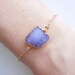 Drusy Bracelet in Periwinkle Blue, Purple : OOAK