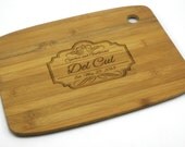 Personalized Cutting Board - Bamboo Wood - 12" x 9" - Wedding Gift