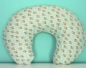 boppy slip cover: colorful arrows on mint
