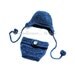 newborn photography prop little boy blue ear flap hat and diaper cover set