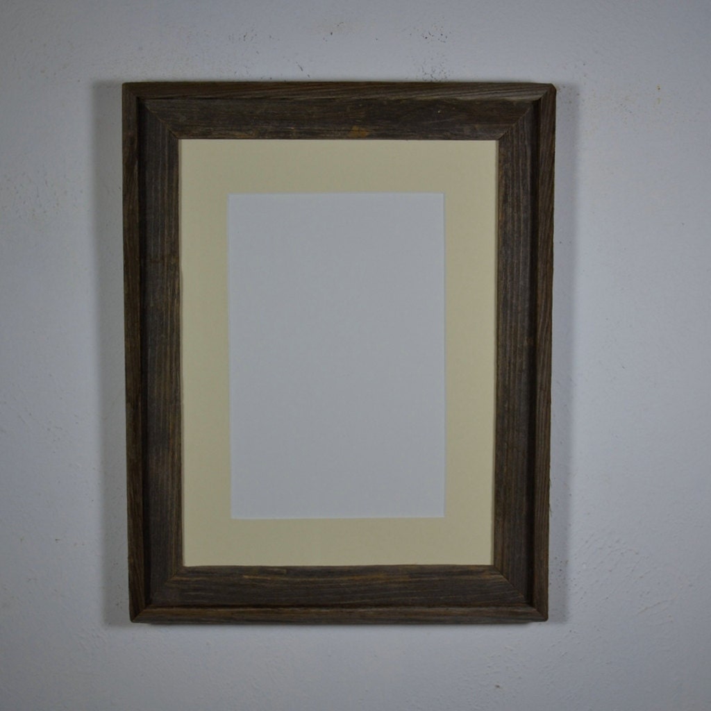 12x16 wood frame with 8x12 mat great rustic decor by barnwood4u