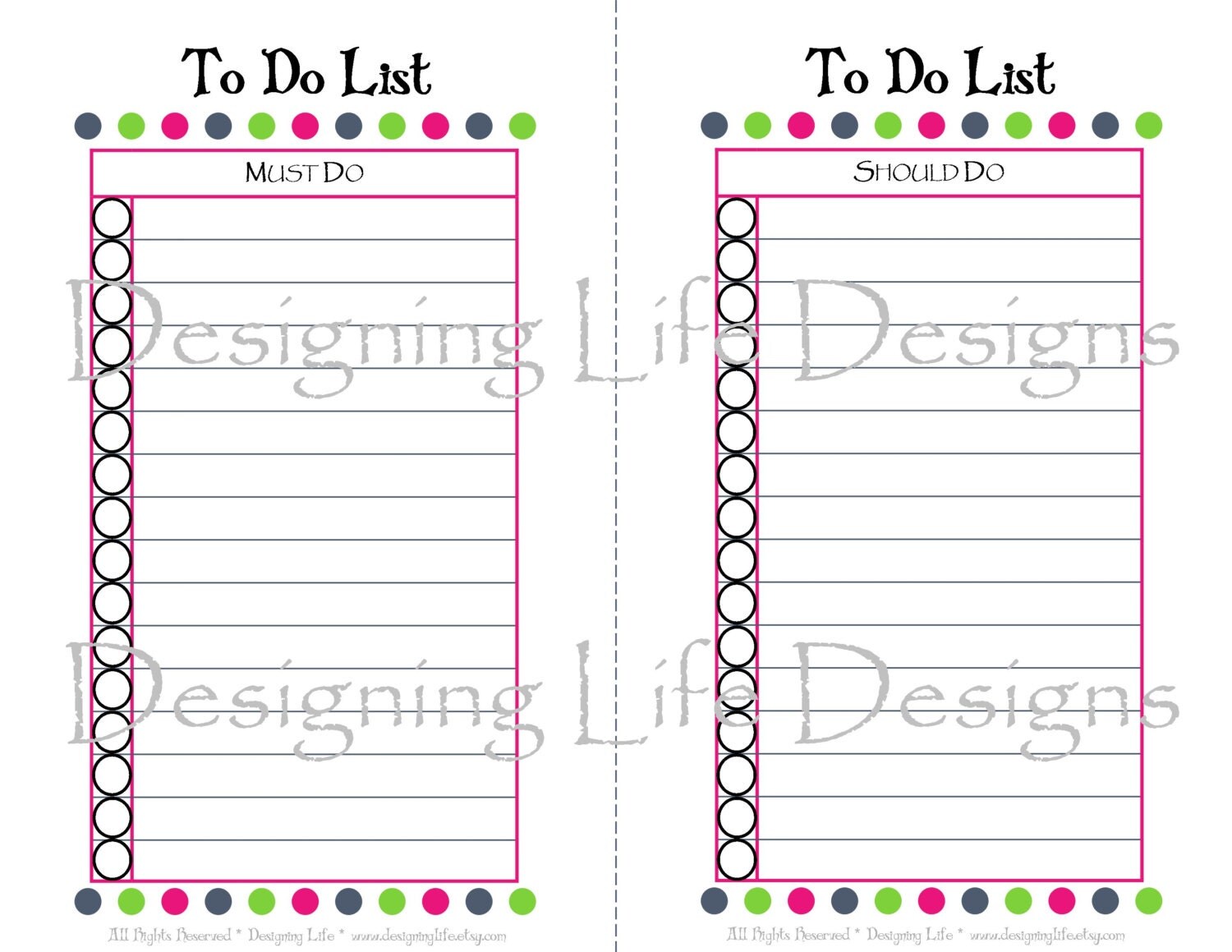 Mini To Do List Printable | items similar to to do list printable mini pages must Mini To Do List Printable | items similar to to do list printable mini pages must