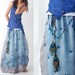 peacock - chiffon maxi skirt and dress (Q1206)