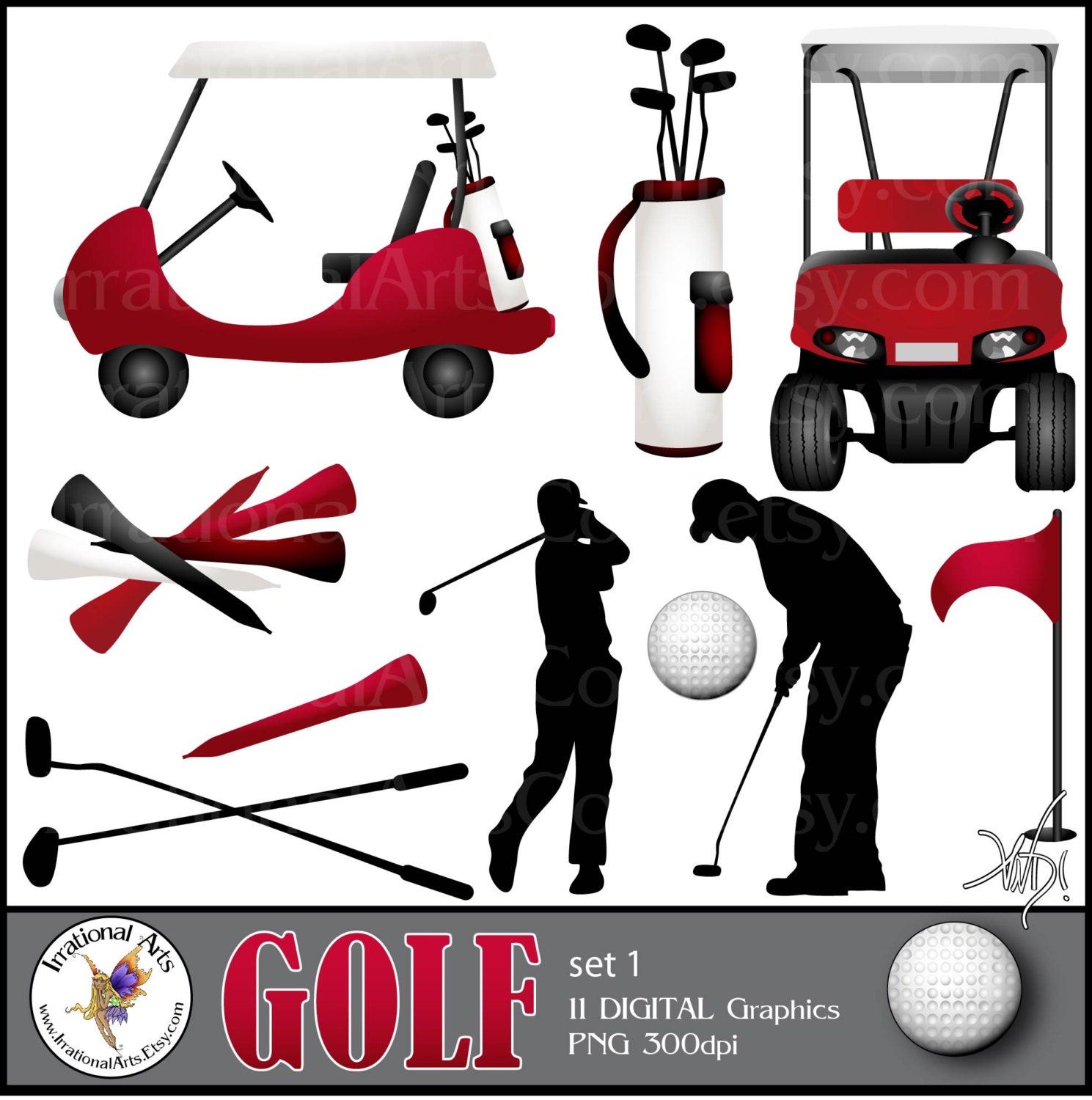 golf bag clip art free - photo #44