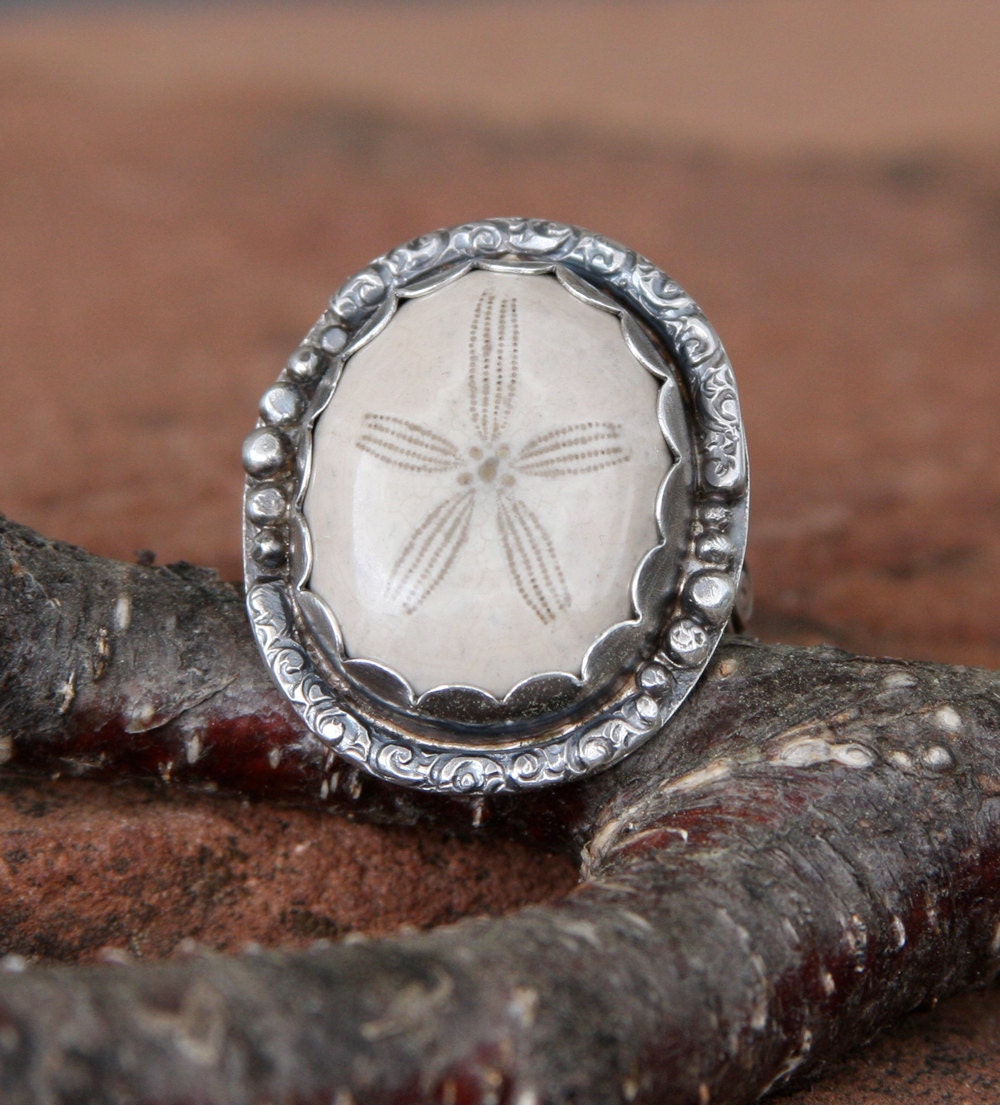Sea Stars and Pebbles Ring Size 8.5