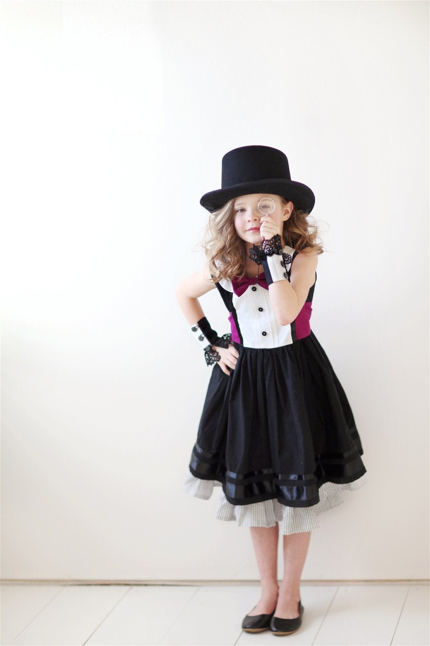 Custom Girls Tuxedo Dress... The AUDREY in sizes 2T through 12