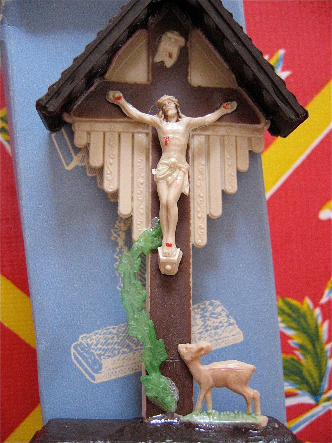 Vintage Jesus Dashboard Statue Protection that by mariposafuerte