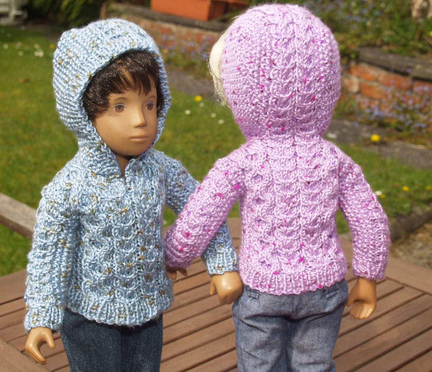 Sasha 16 17 Doll Hoody Sweater Knitting by sashacraftcottage