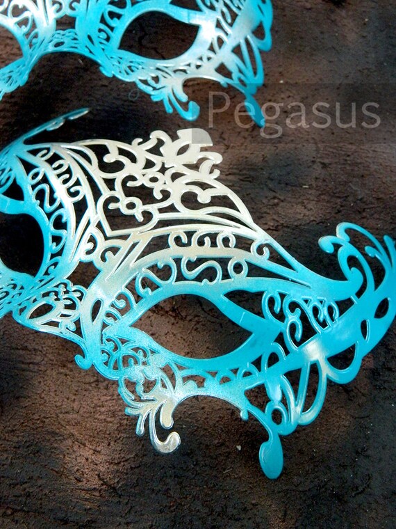 Masquerade Mask base 1 Mask BLUE Dragon DIY Ballroom by pegasus22