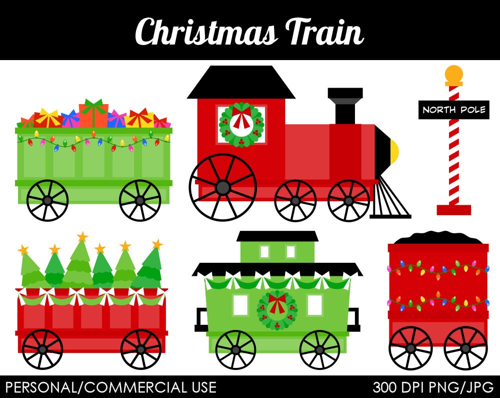 clipart christmas train - photo #6
