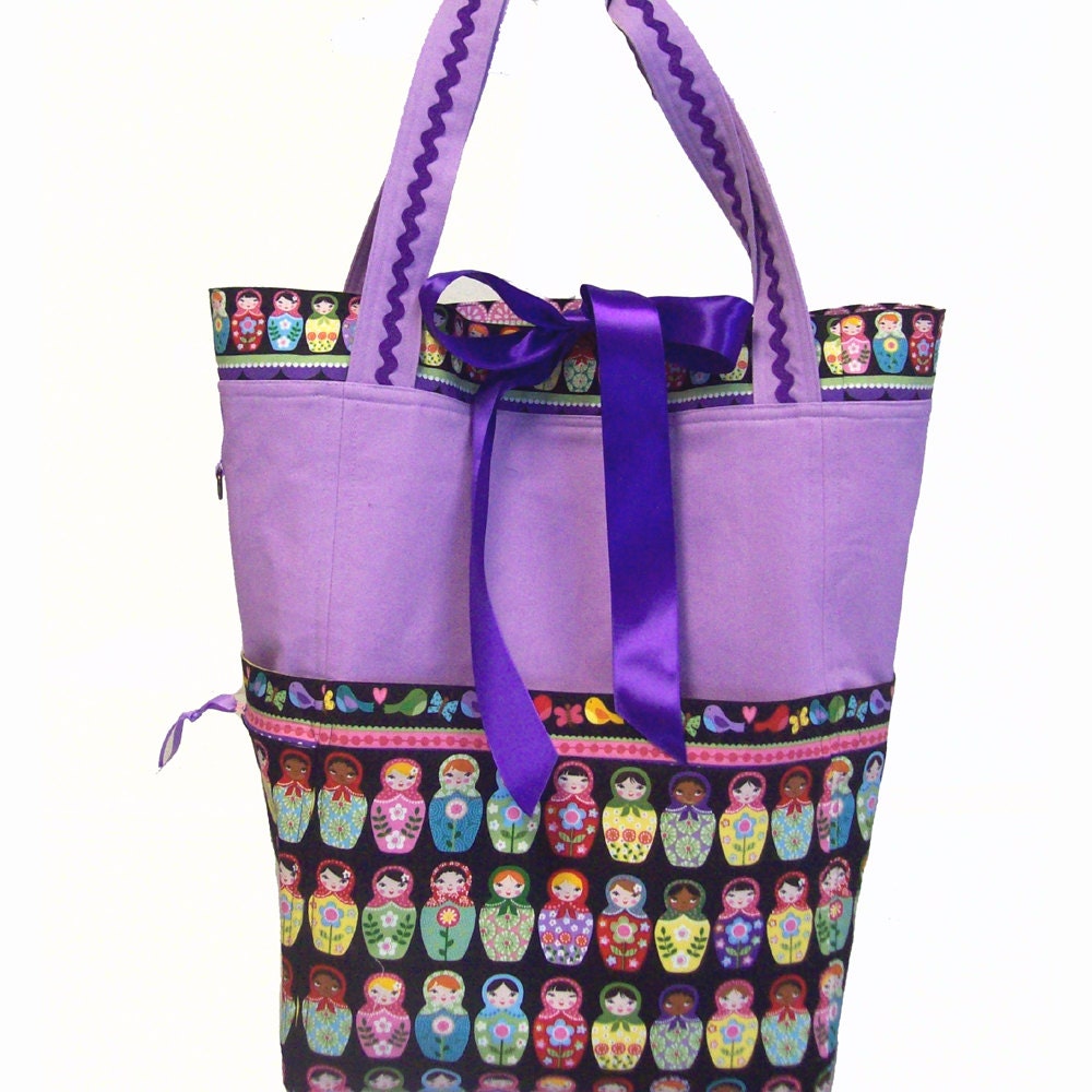 American Girl Tote Bag Deluxe Doll Carrier Nesting by TakeMeWith