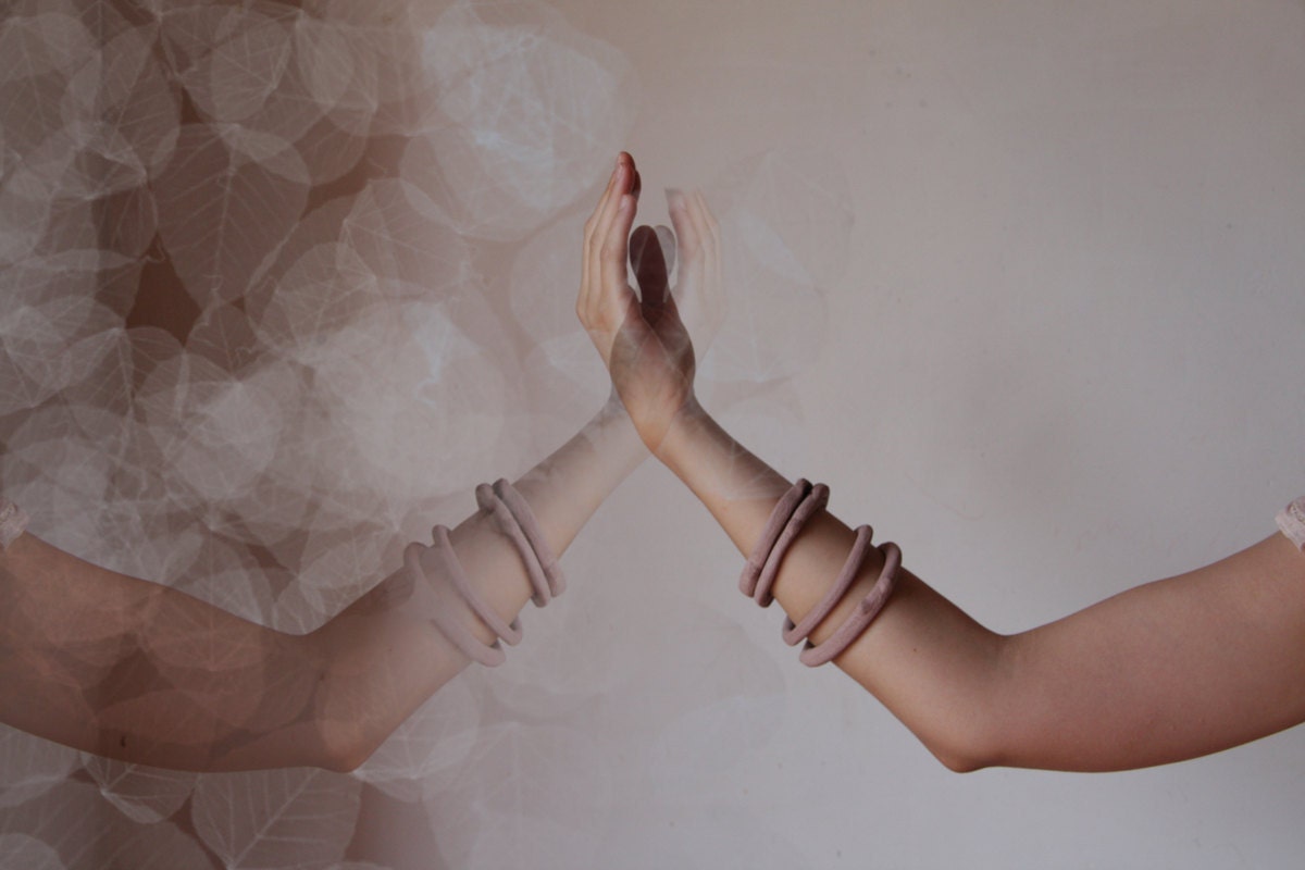 Mauve ceramic bangle nr.4
