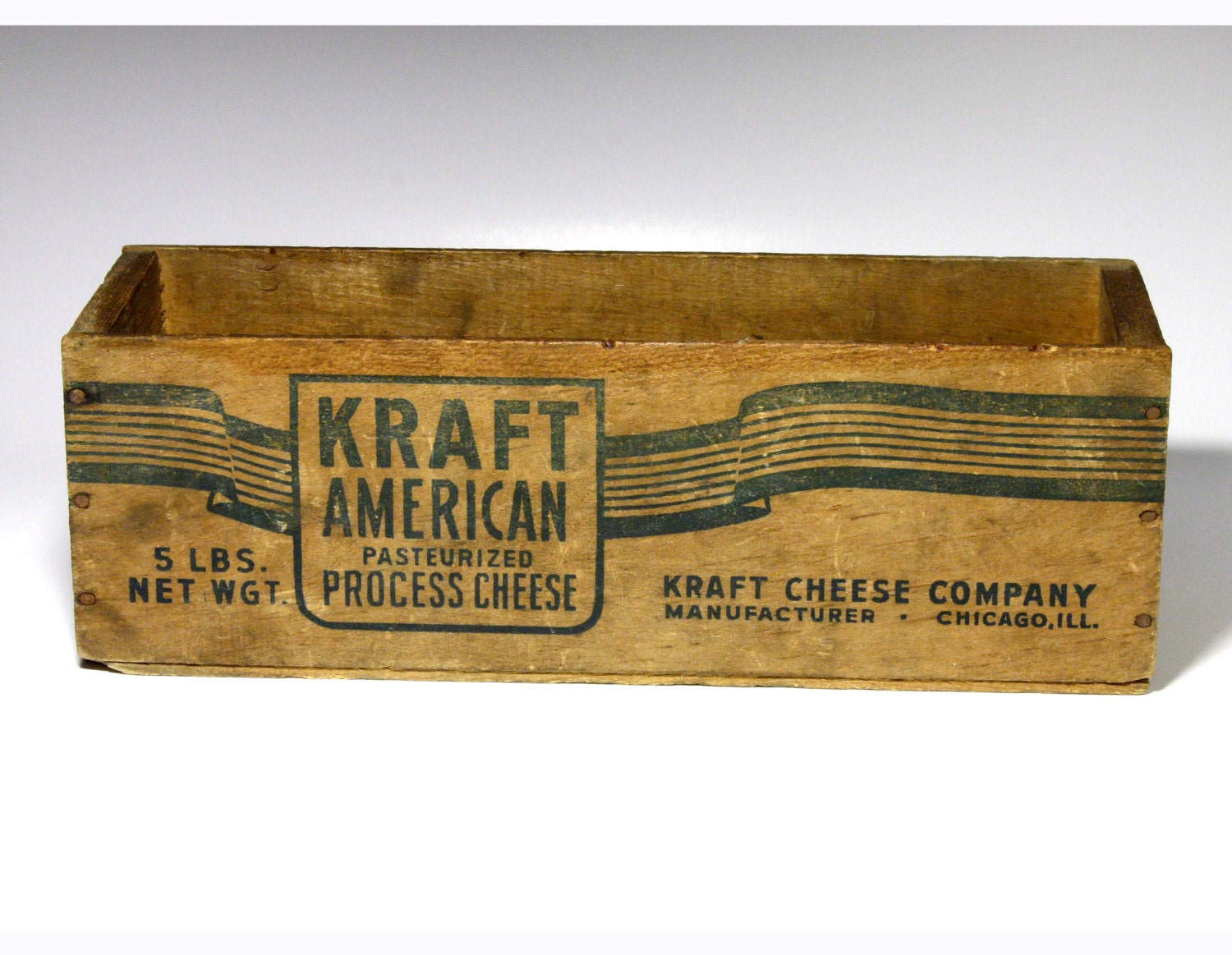 Vintage Kraft Cheese Wood Box