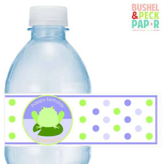 Froggy Water Bottle Labels Il_570xn