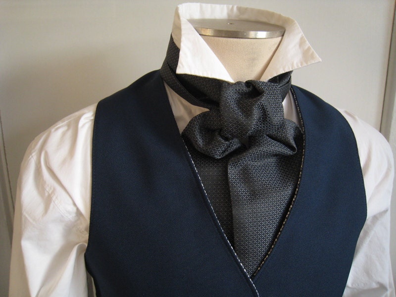 Cravat Victorian necktie woven in a geometric by FittingAndProper