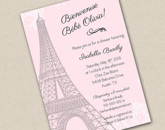 Parisienne Baby Shower Invitation Il_570xn