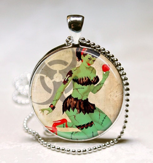Zombie Jewelry Zombie Pin Up Girl With By MissingPiecesStudio