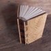rustic journal-unique handmade wood book in natural oak - brown - fall wedding guest book - ready to ship