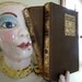 Antique Leather Bound Works of Tennyson Book Set of 2