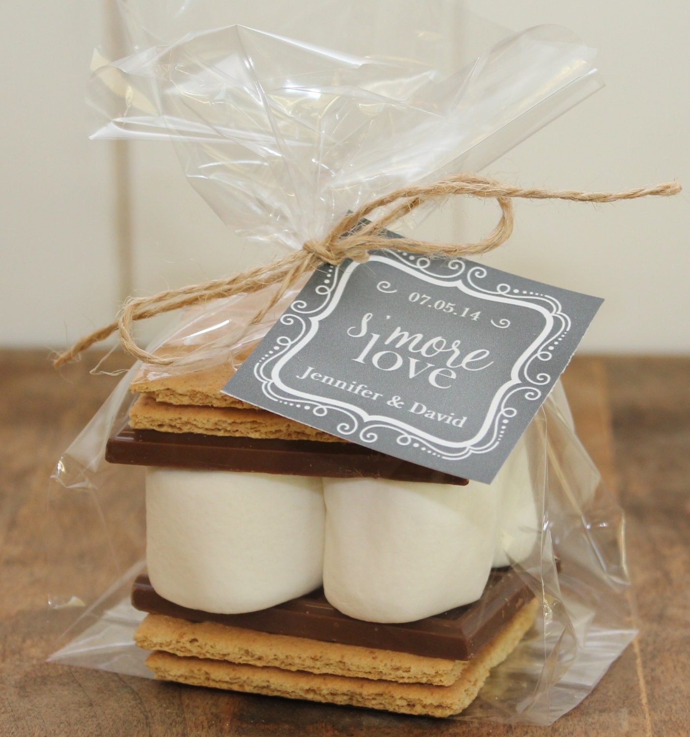 24 S'mores Wedding Favor Kits - Any Label Design