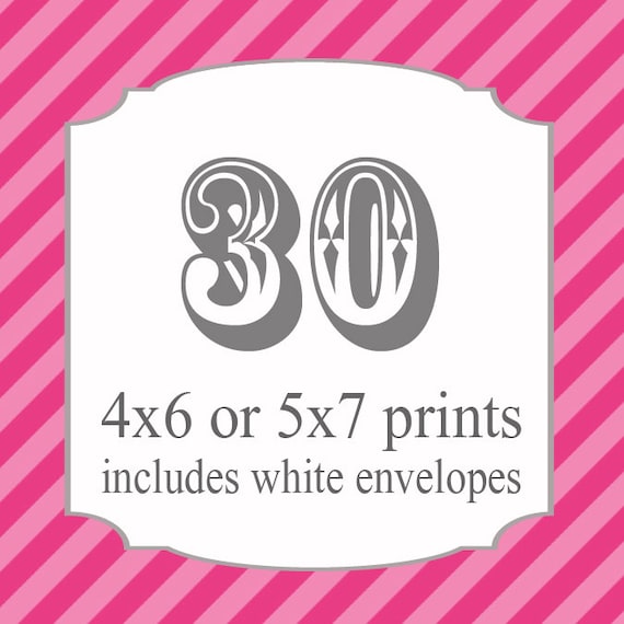 30 Printed Invitations (includes white envelopes) Il_570xn