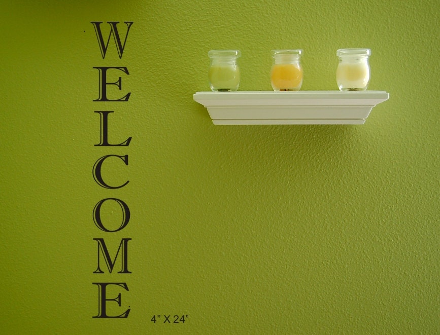 Vertical Vinyl Decal Vertical Welcome Foyer By Mulberrycreek