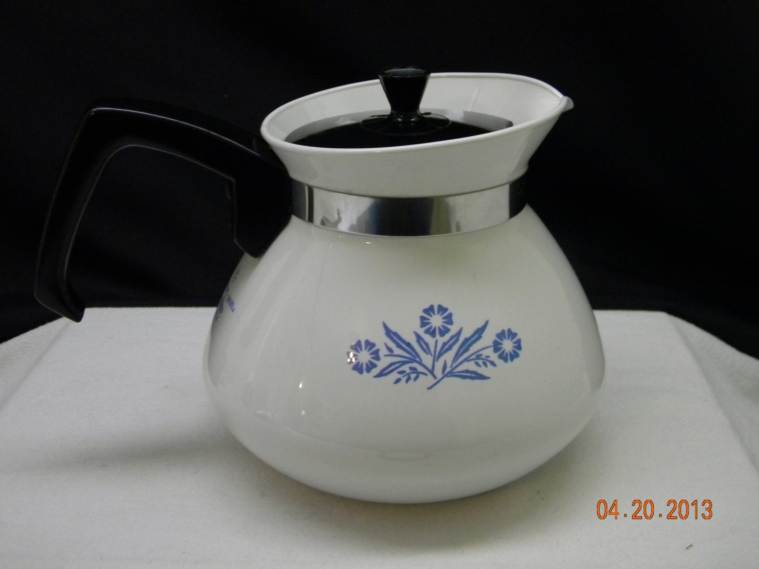 Vintage Corning Ware Coffee Pot/Server Cornflower by HeyJunkman